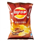 乐事薯片野蛮牛仔骨味75g