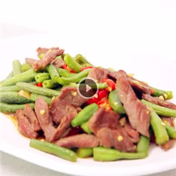 豆角炒牛肉